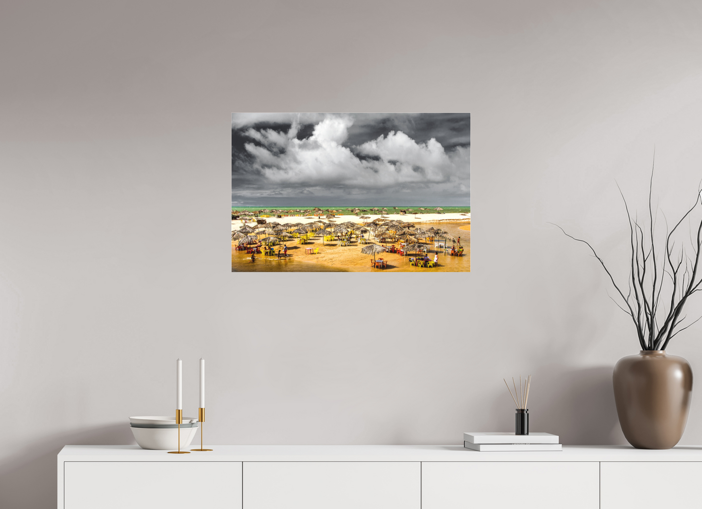 75 x 50 cm, Fine Art Acrylglas Matt Praia Bela - Pitimbu - PB