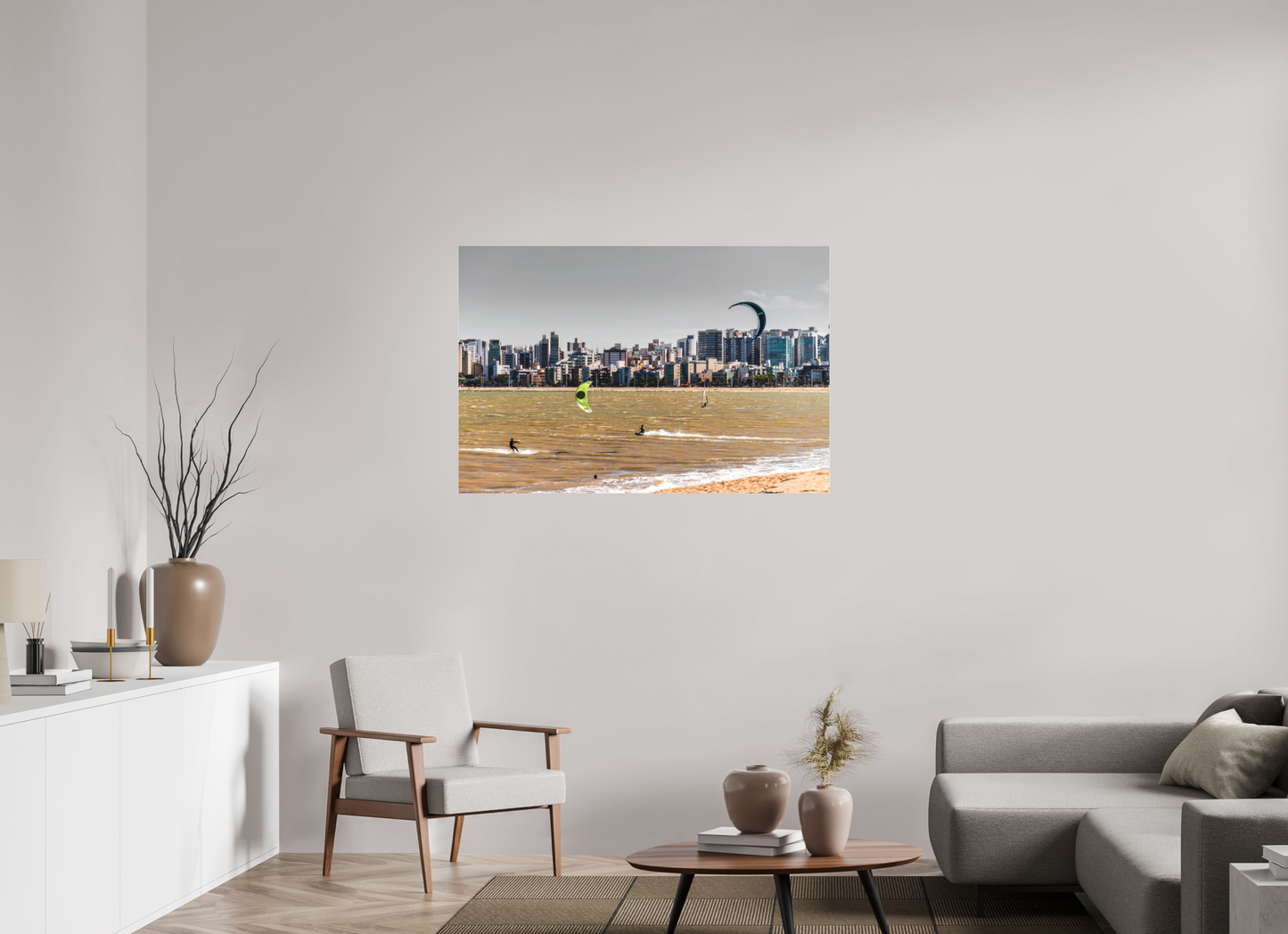 120 x 80 cm, Fine Art Acrylglas Matt Praia de Camburi - Vitória - ES