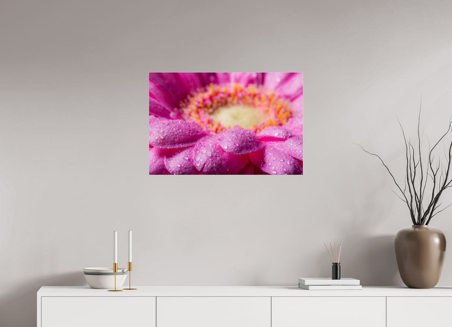 75 x 50 cm, Glänzender Foto-Abzug Acrylglas Gerbera_03