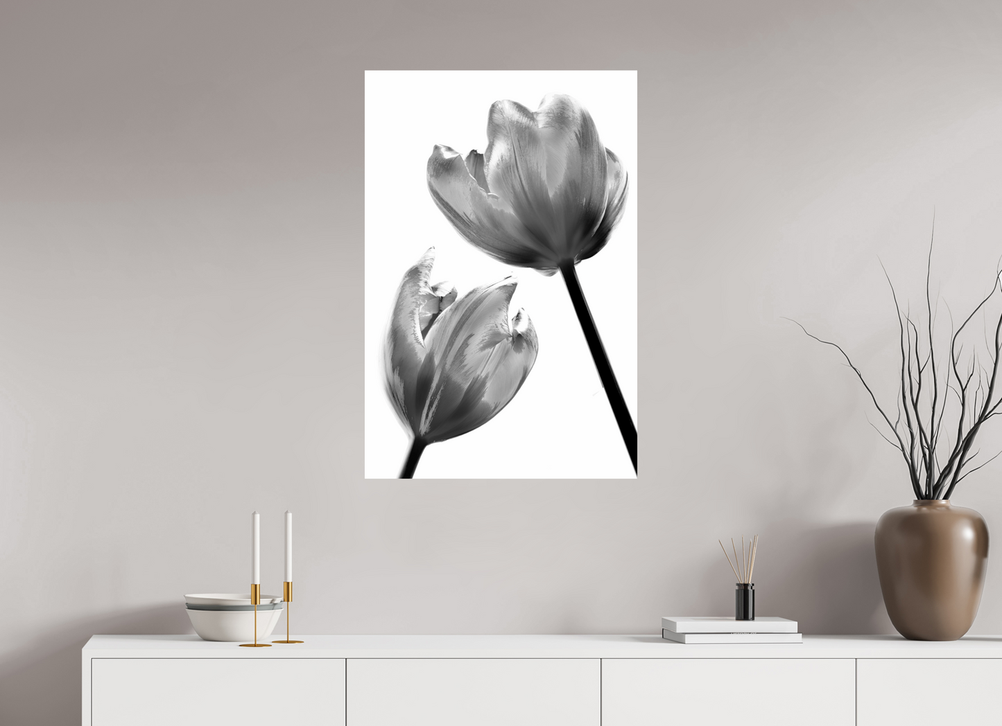 60 x 90 cm, ChromaLuxe HD Metal Print Tulpe-09