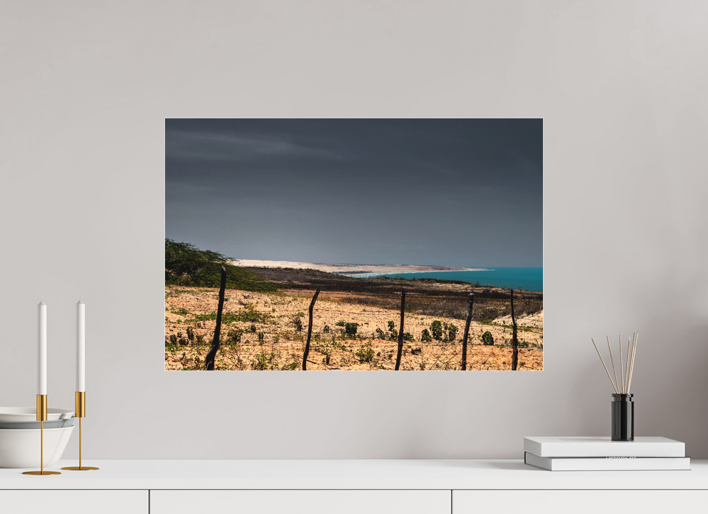 60 x 40 cm, Fine Art Acrylglas Matt Ponta do Mel - Areia Branca - RN #3