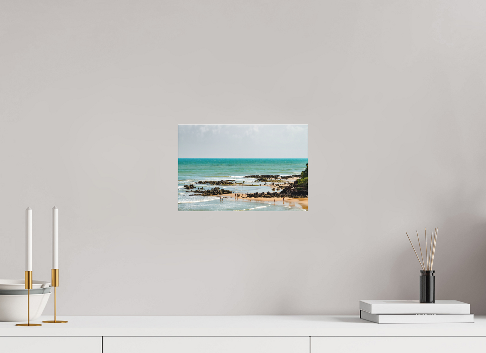 30 x 20 cm, Fine Art Acrylglas Matt Praia de Ponta Negra - RN