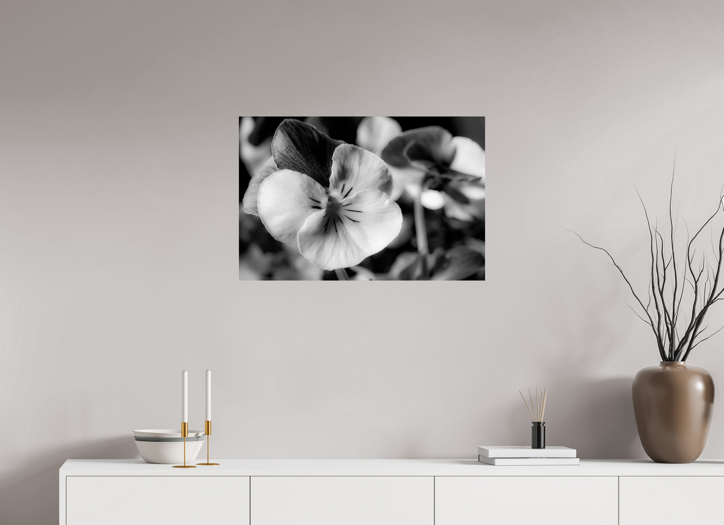 75 x 50 cm, ChromaLuxe HD Metal Print Hornveilchen_01