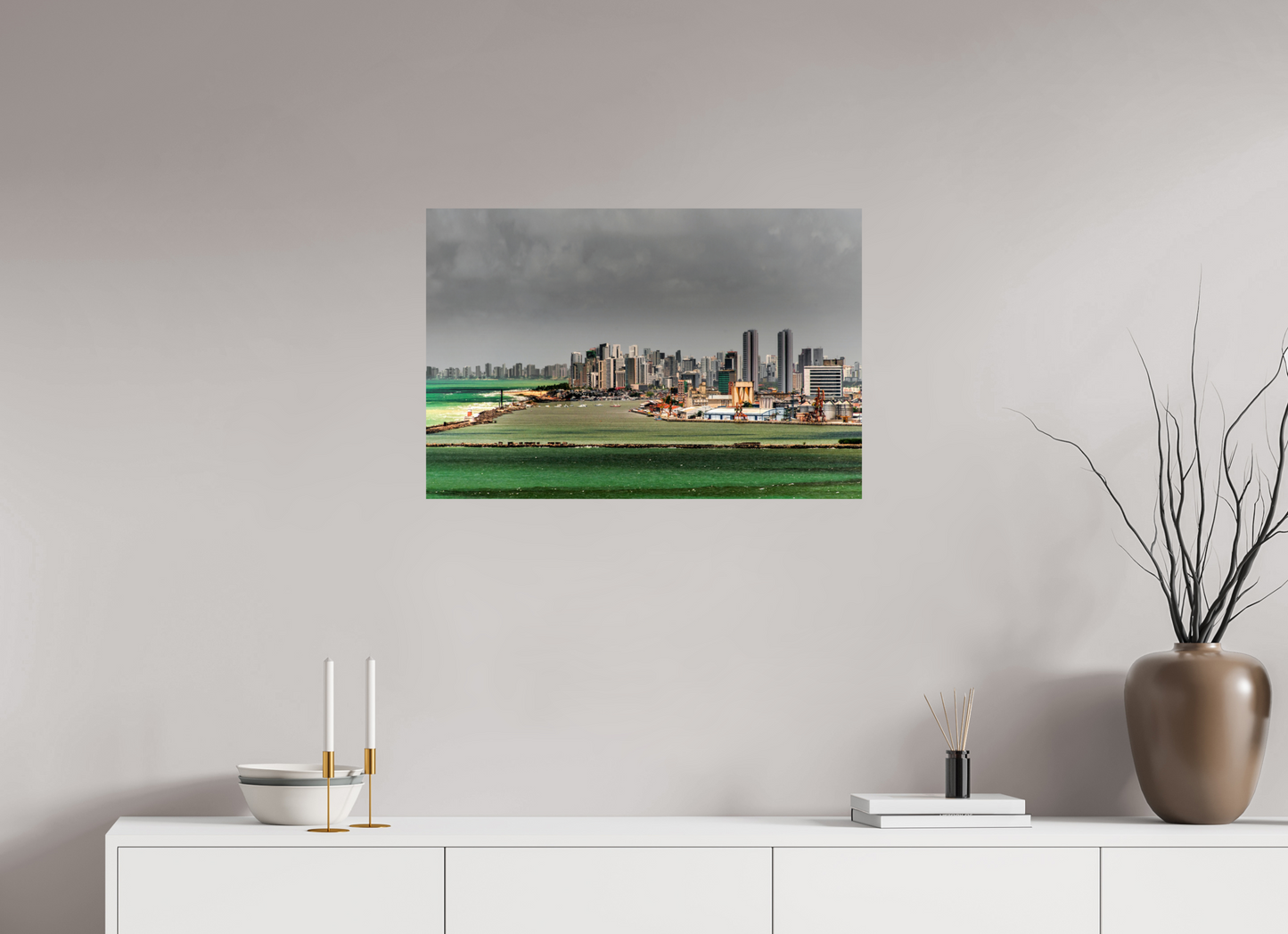 75 x 50 cm, Fine Art Print auf Alu-Dibond ohne Aufhang Alto da Sé - Olinda - PE
