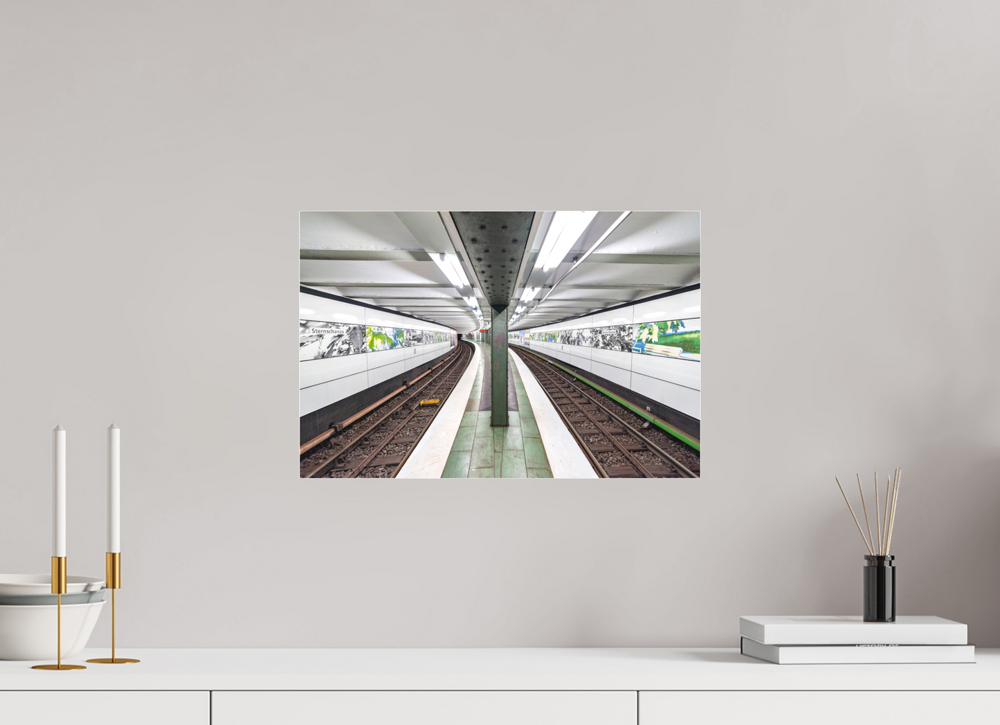 45 x 30 cm, Fine Art Acrylglas Matt Sternchanze #1 Hamburg