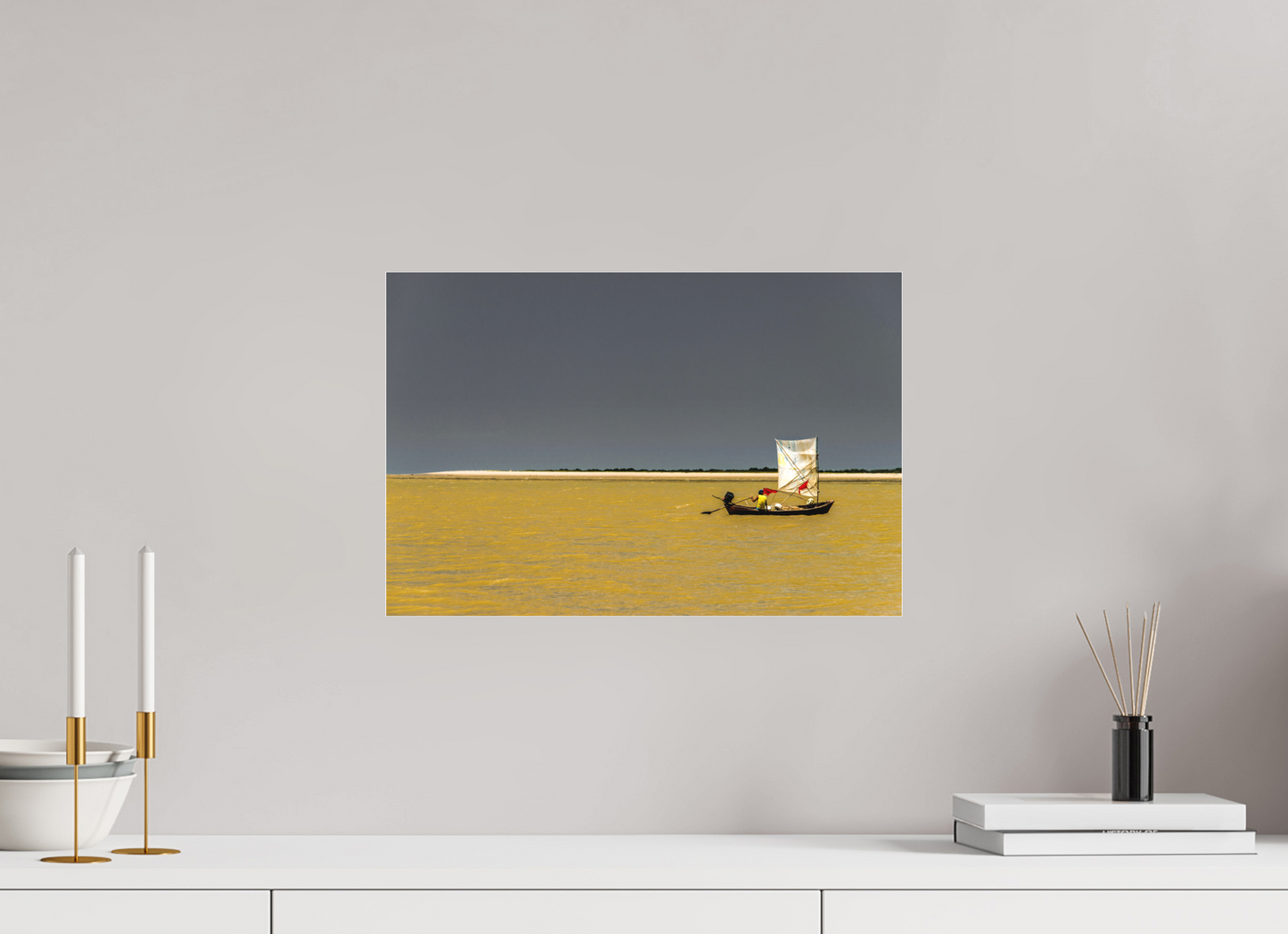 45 x 30 cm, Fine Art Acrylglas Matt Praia de Grauçá - Caravelas - BA