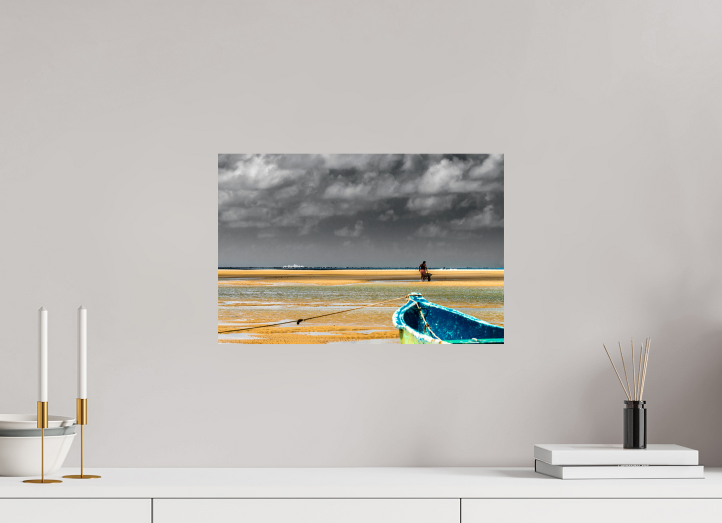 45 x 30 cm, Fine Art Print auf Alu-Dibond ohne Aufhang Praia das Conchas - Maceió - AL