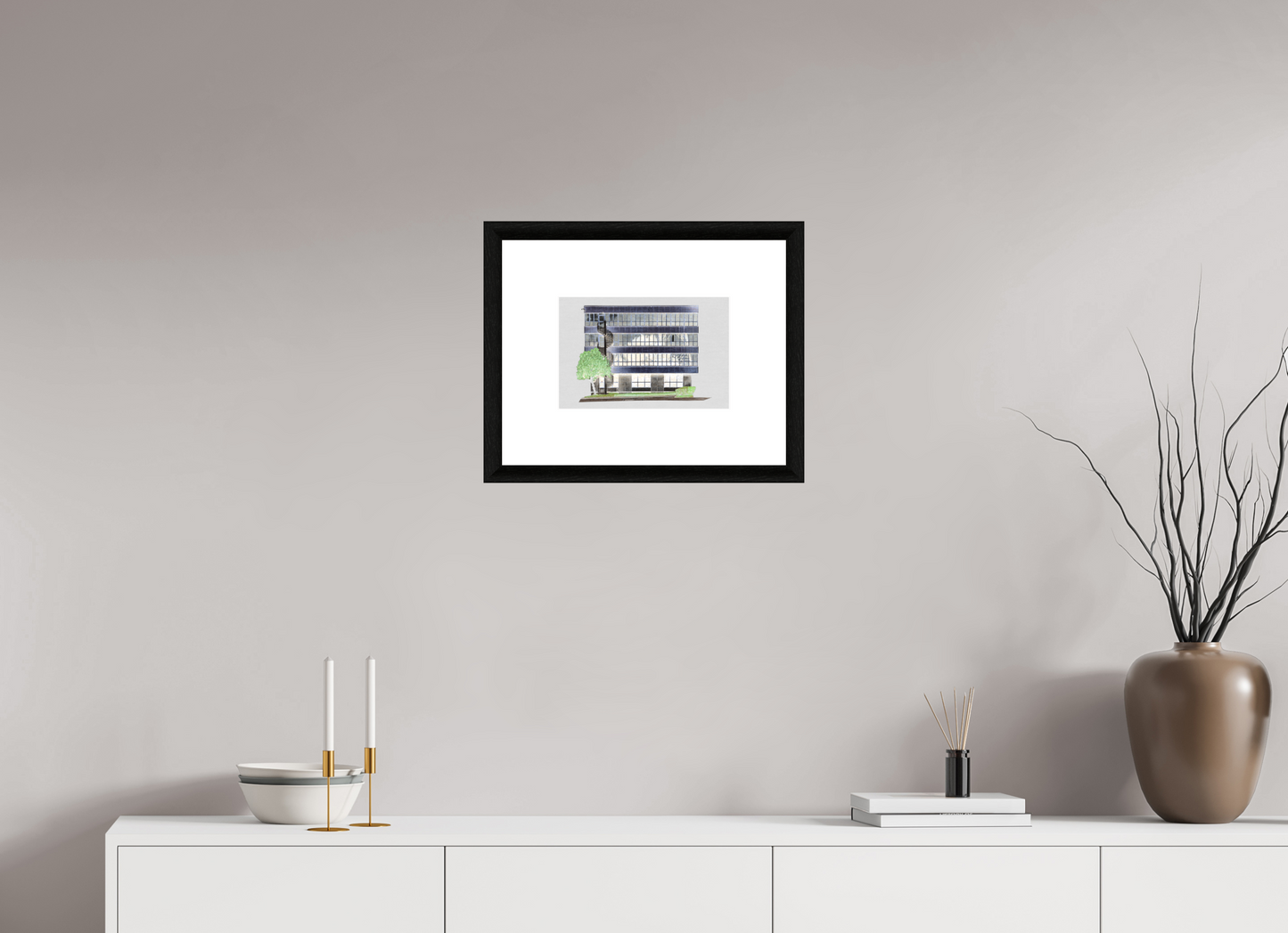 30 x 20 cm, Le Havre _ Framed _Passepartout_Photo Silk Baryta Hahnemuehle TK1_7095-HDR