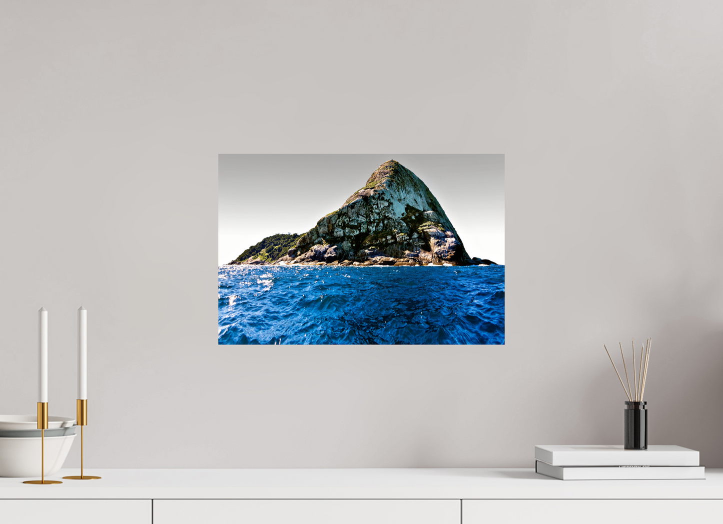 45 x 30 cm, Fine Art Print auf Alu-Dibond ohne Aufhang Ilha Queimada Grande - Peruíbe - SP