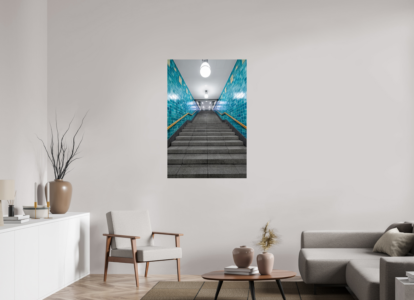 80 x 120 cm, Fine Art Print Metallic Edition Sierichstrasse #5 Hamburg