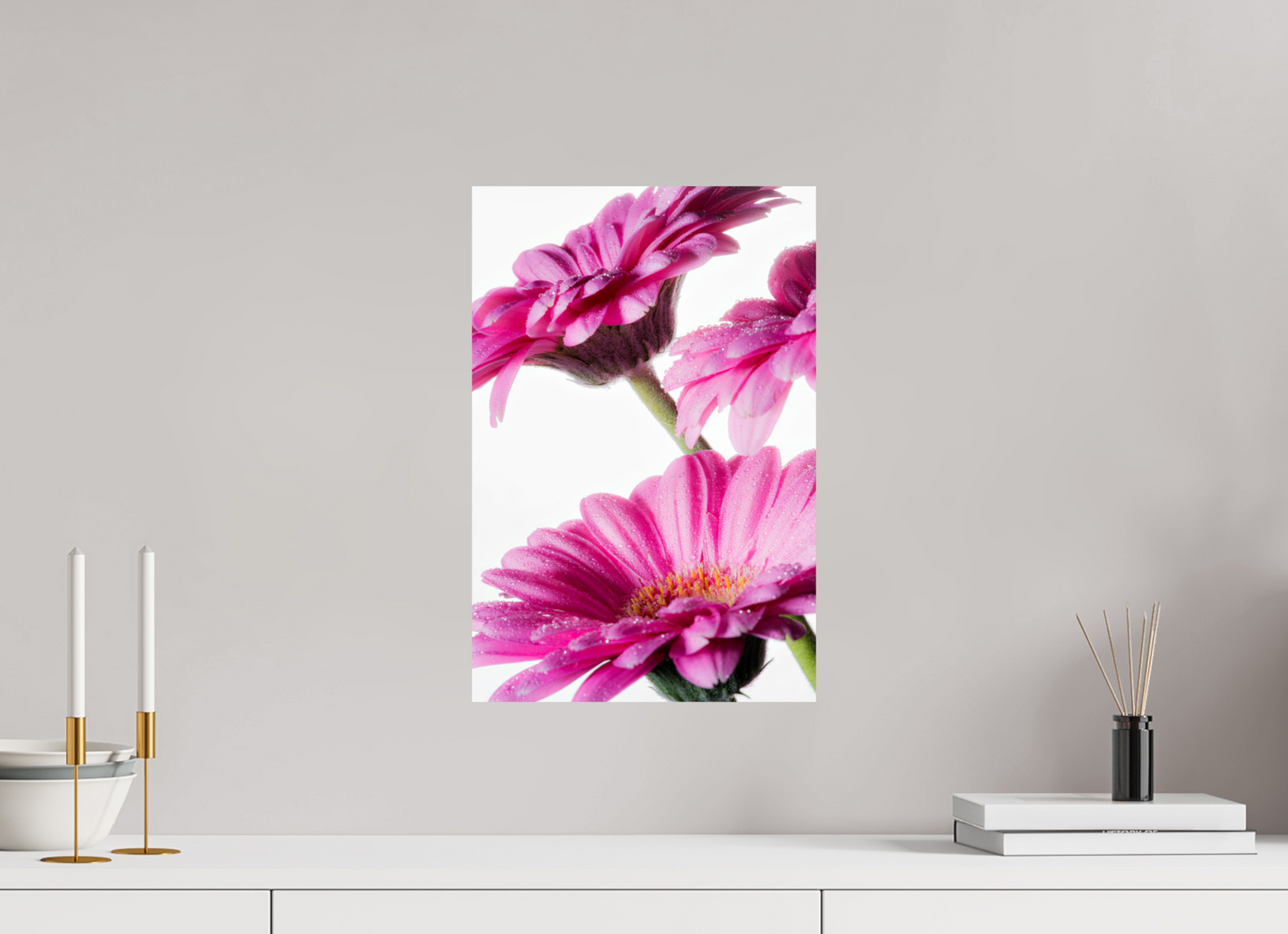 30 x 45 cm, Fine Art Print Baryta auf Alu-Dibond Gerbera_07