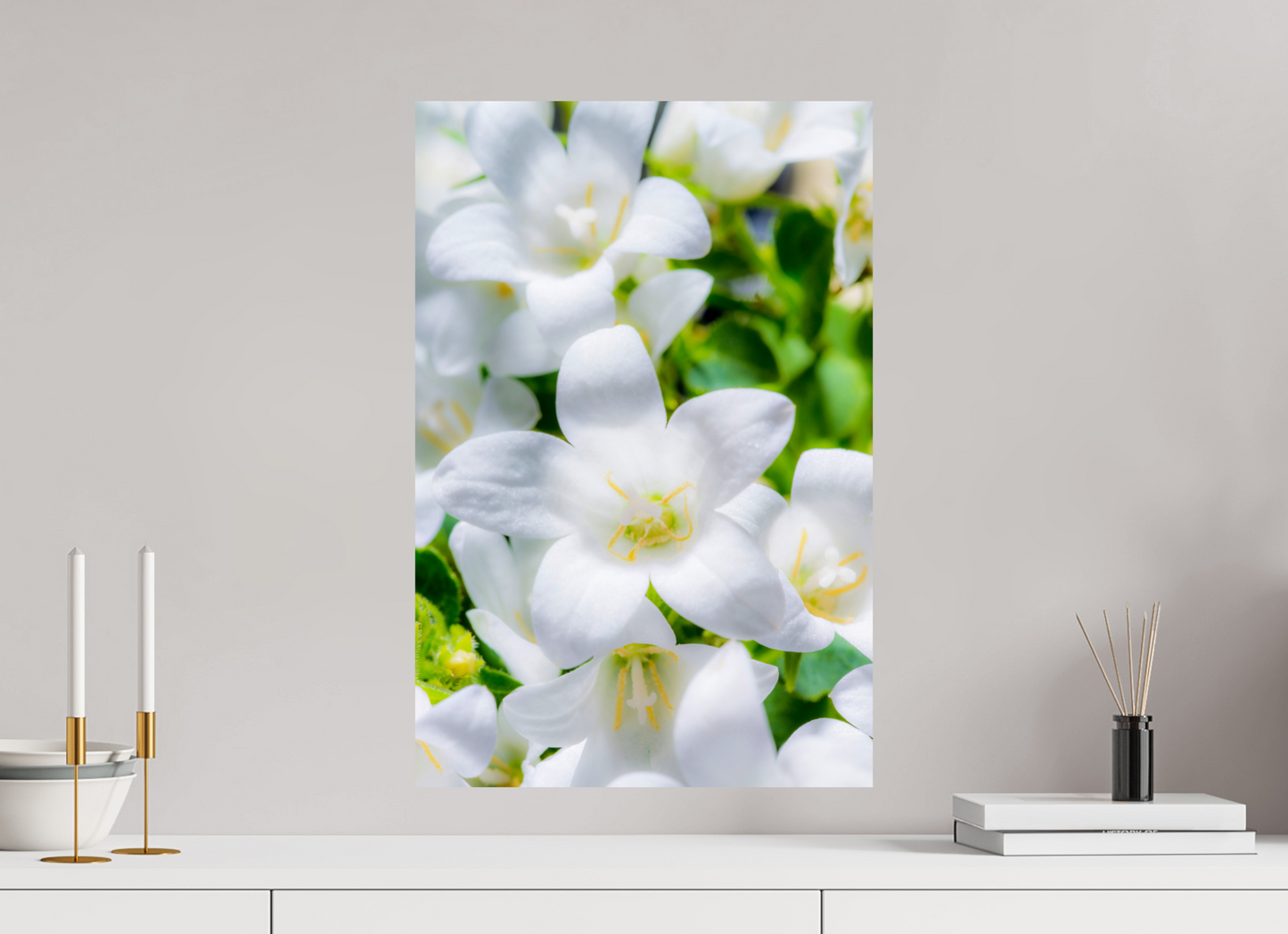 40 x 60 cm, ChromaLuxe HD Metal Print Glockenblume_03