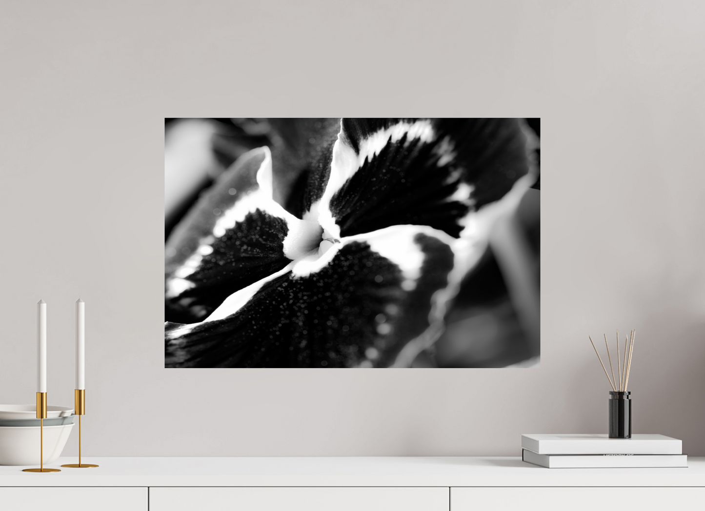60 x 40 cm, ChromaLuxe HD Metal Print Stiefmuetterchen-01