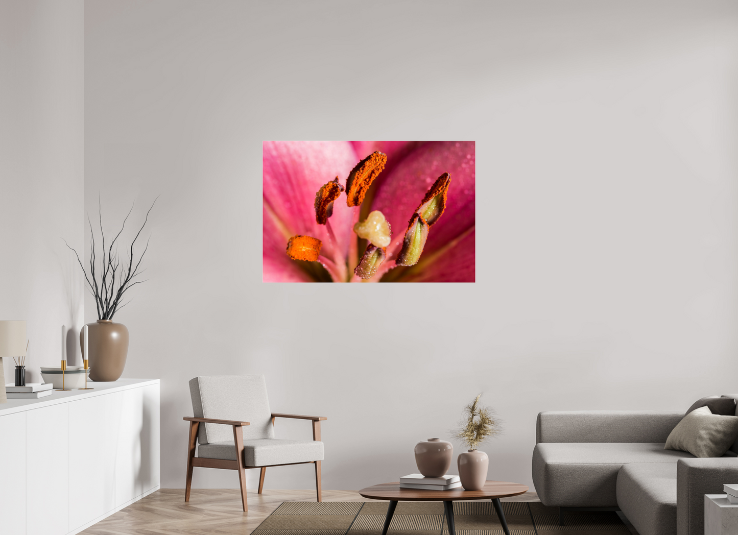 120 x 80 cm, Glänzender Foto-Abzug Acrylglas Lilie_05