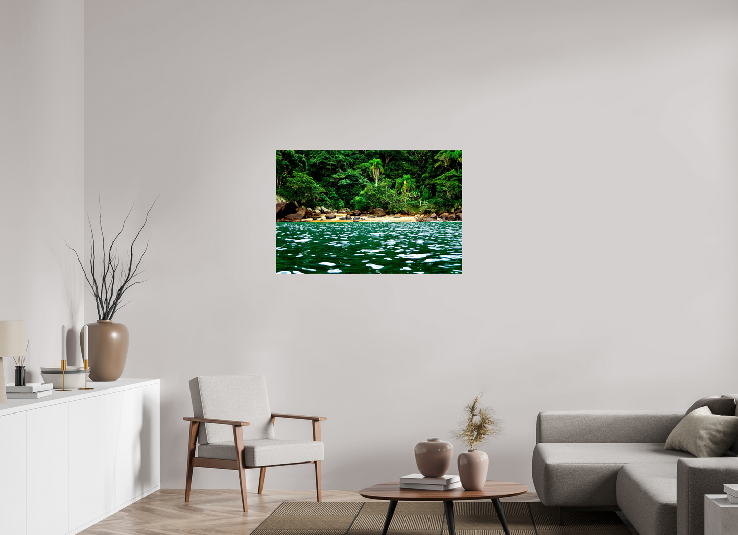 105 x 70 cm, Fine Art Print auf Alu-Dibond ohne Aufhang Costa de Ubatuba - Ubatuba - SP