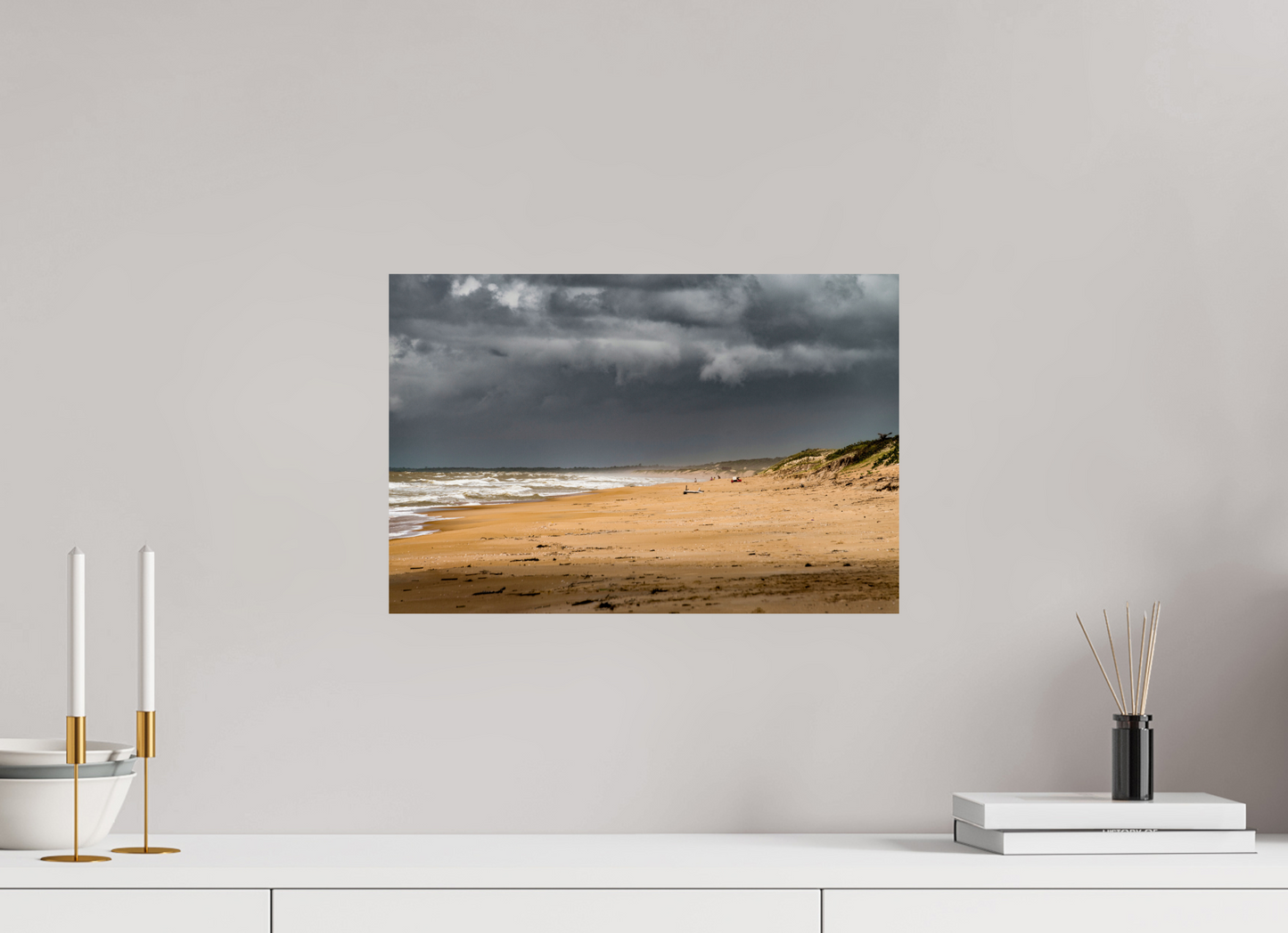 45 x 30 cm, Fine Art Print auf Alu-Dibond ohne Aufhang Trilha do Pescador - Conceição Da Barra - ES