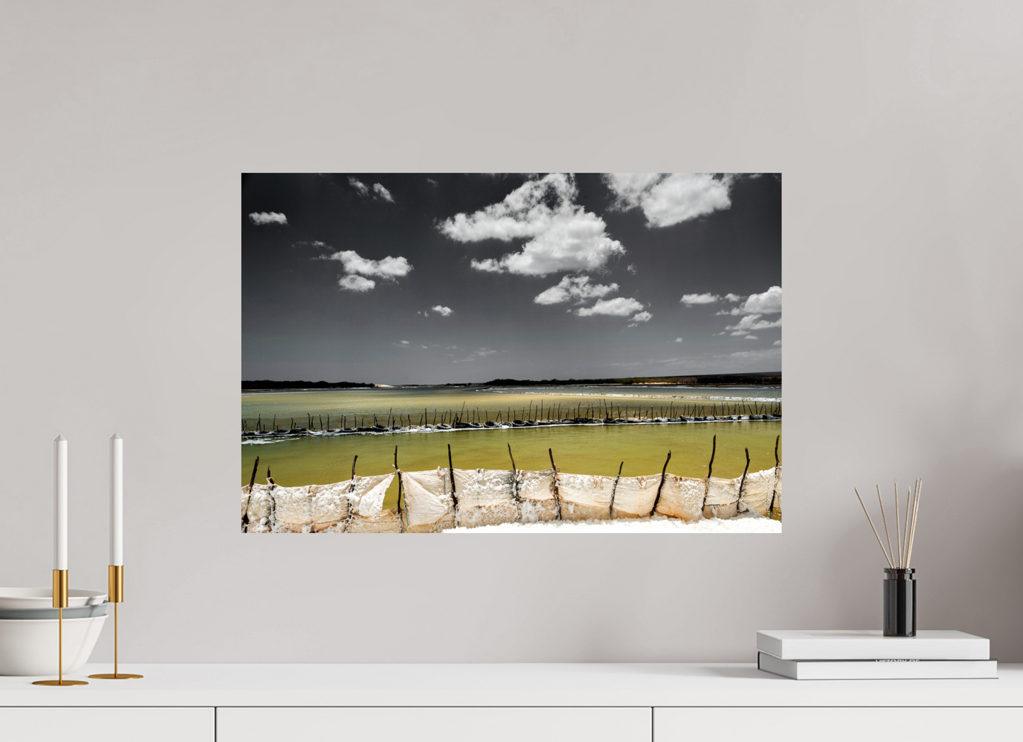 60 x 40 cm, Fine Art Print auf Alu-Dibond ohne Aufhang Benfica - Areia Branca - RN