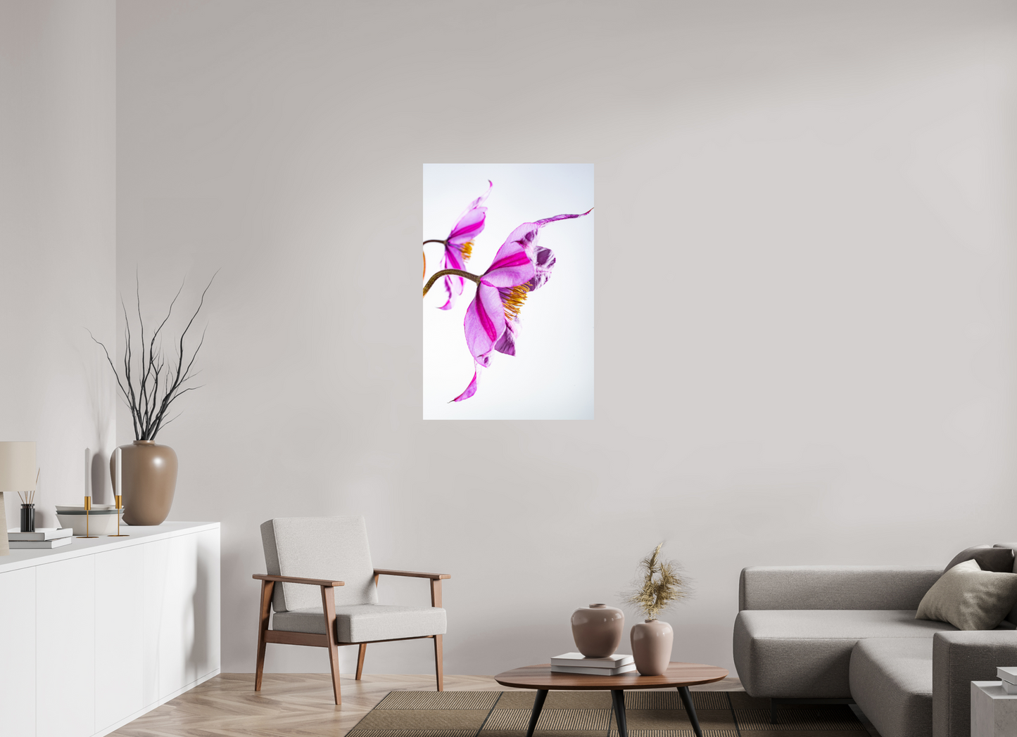 70 x 105 cm, Fine Art Print Baryta auf Alu-Dibond Clematis-06