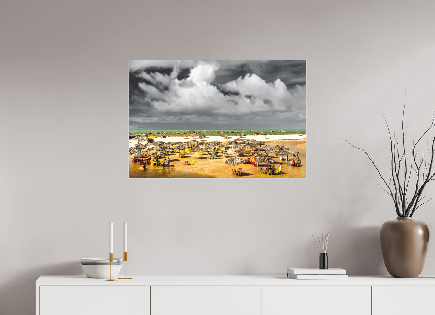 90 x 60 cm, Fine Art Acrylglas Matt Praia Bela - Pitimbu - PB