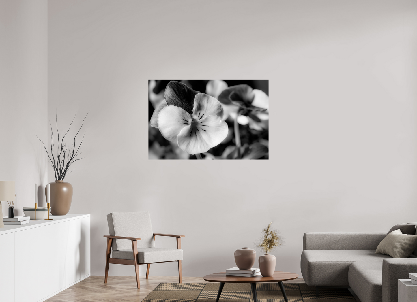 120 x 80 cm, ChromaLuxe HD Metal Print Hornveilchen_01