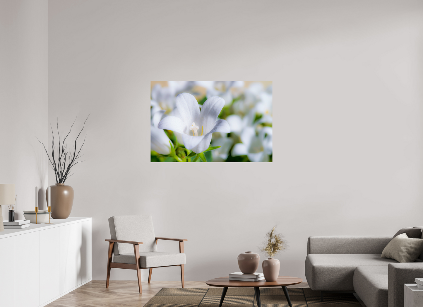 120 x 80 cm, ChromaLuxe HD Metal Print Glockenblume_02
