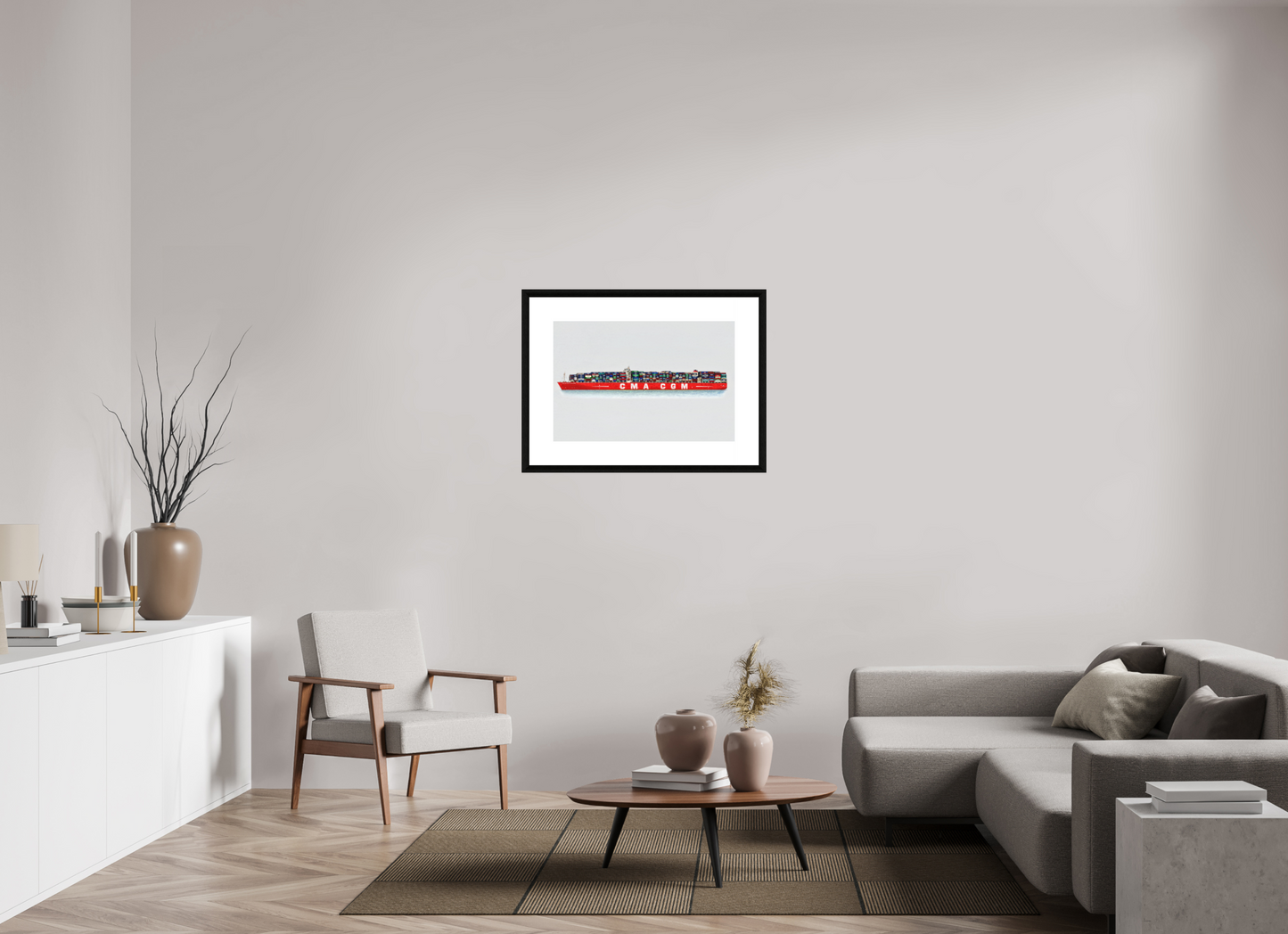 75 x 50 cm, Le Havre _ Framed _Passepartout_Photo Silk Baryta Hahnemuehle Amerigo_Vespucci