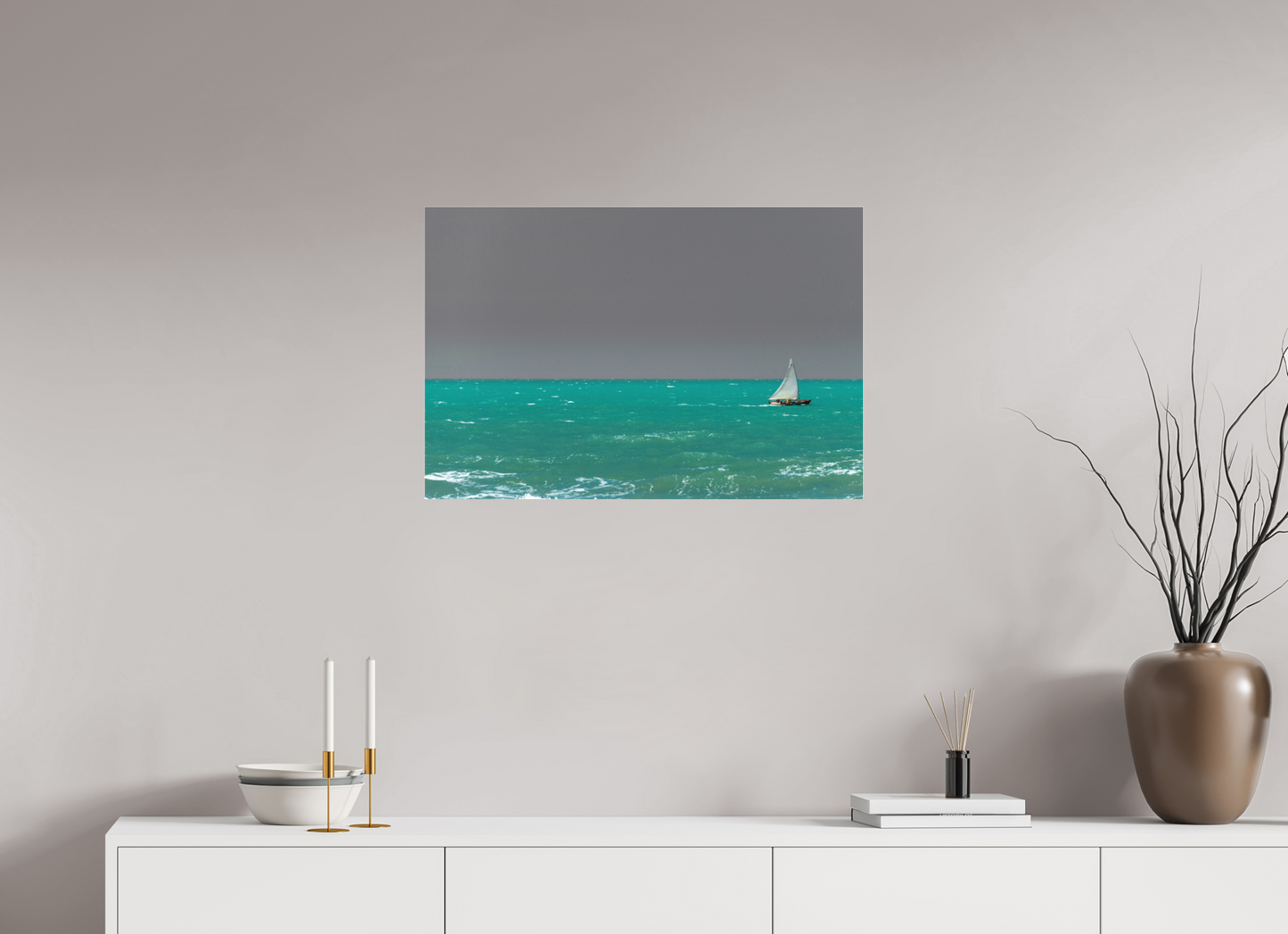 75 x 50 cm, Fine Art Acrylglas Matt Praia do Rosado - Porto do Mangue - RN