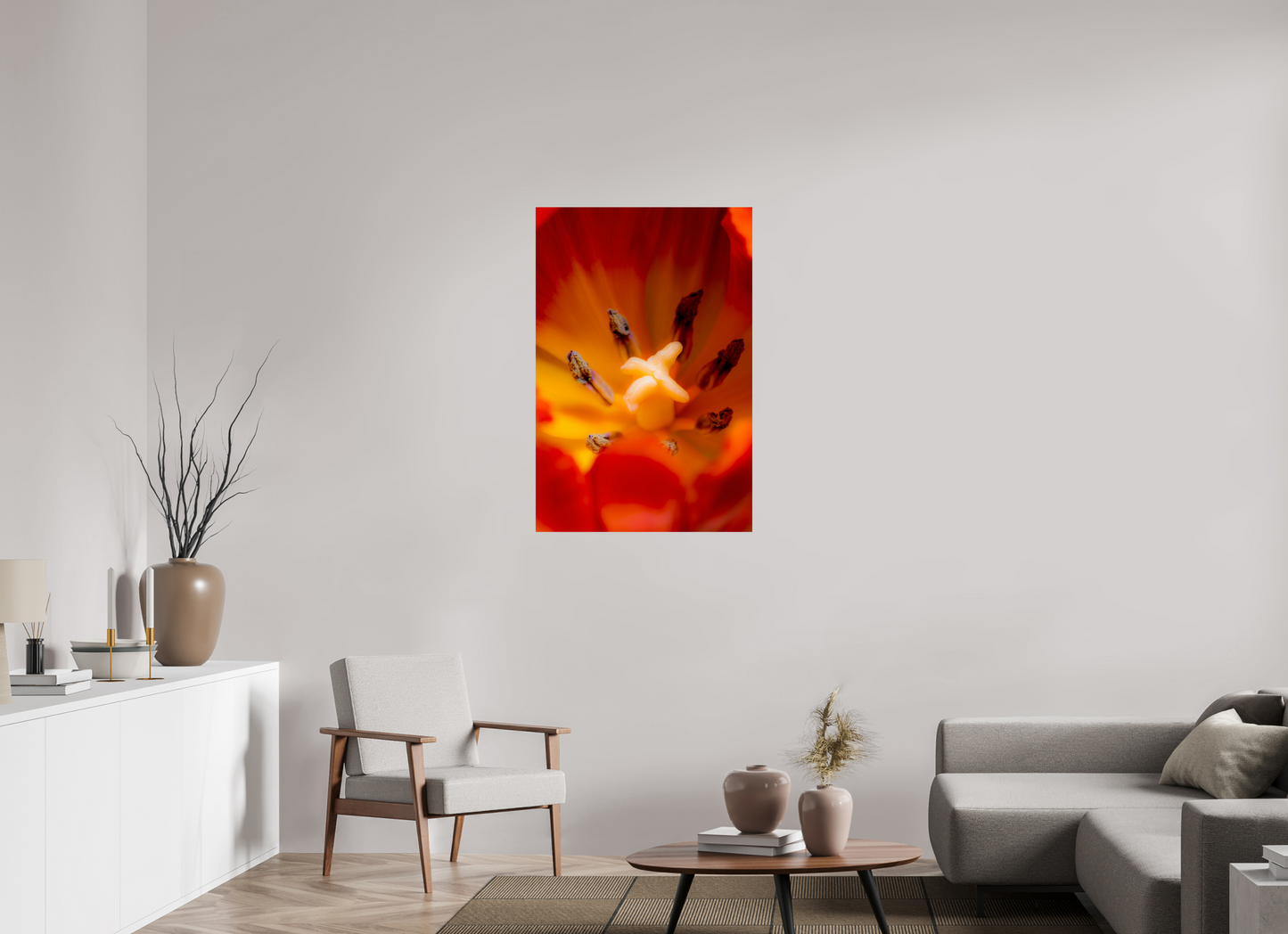 70 x 105 cm, Fine Art Print Baryta auf Alu-Dibond Tulpe-03