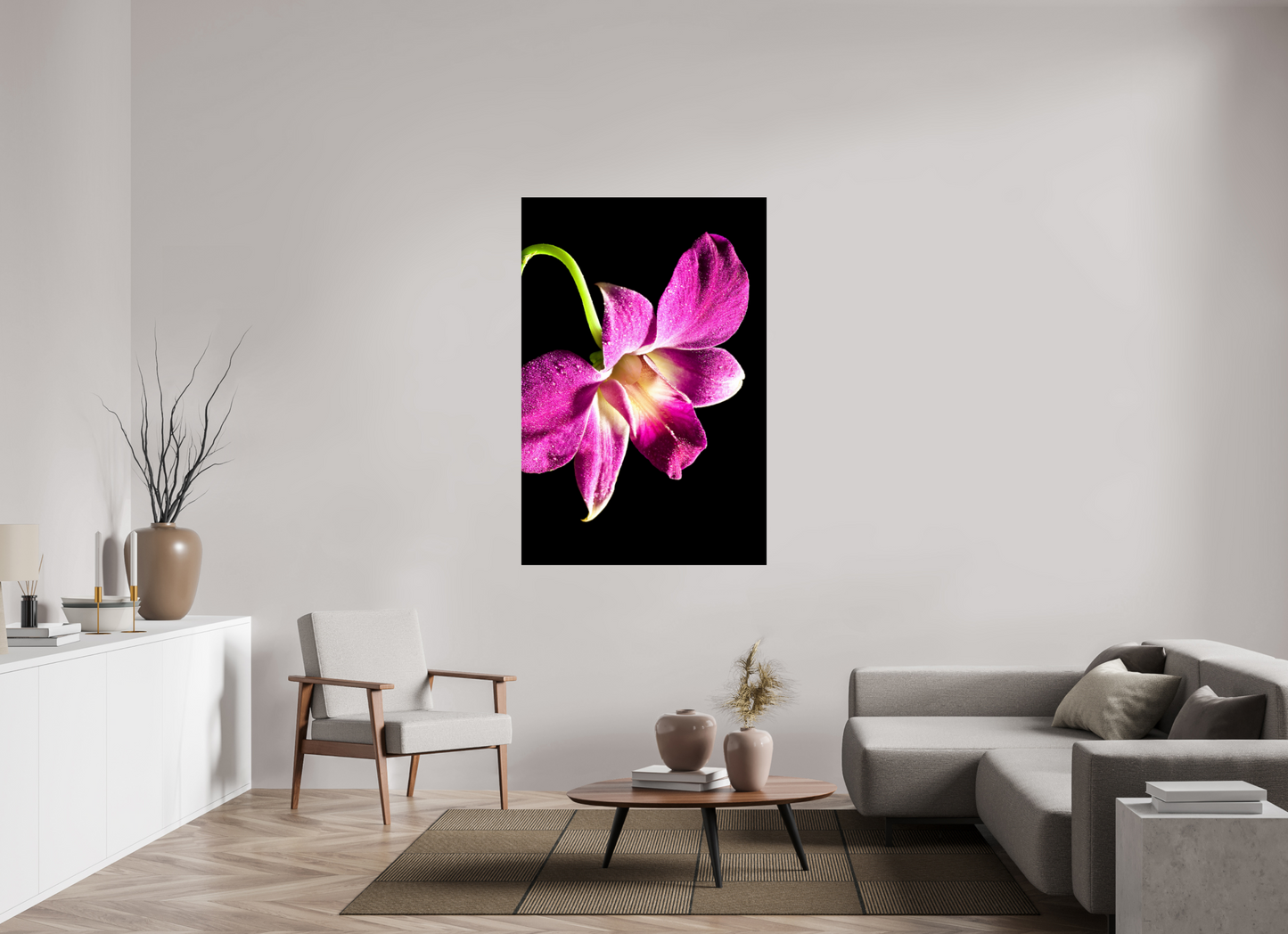 100 x 150 cm, Fine Art Print Baryta auf Alu-Dibond Phalaenopsis-2
