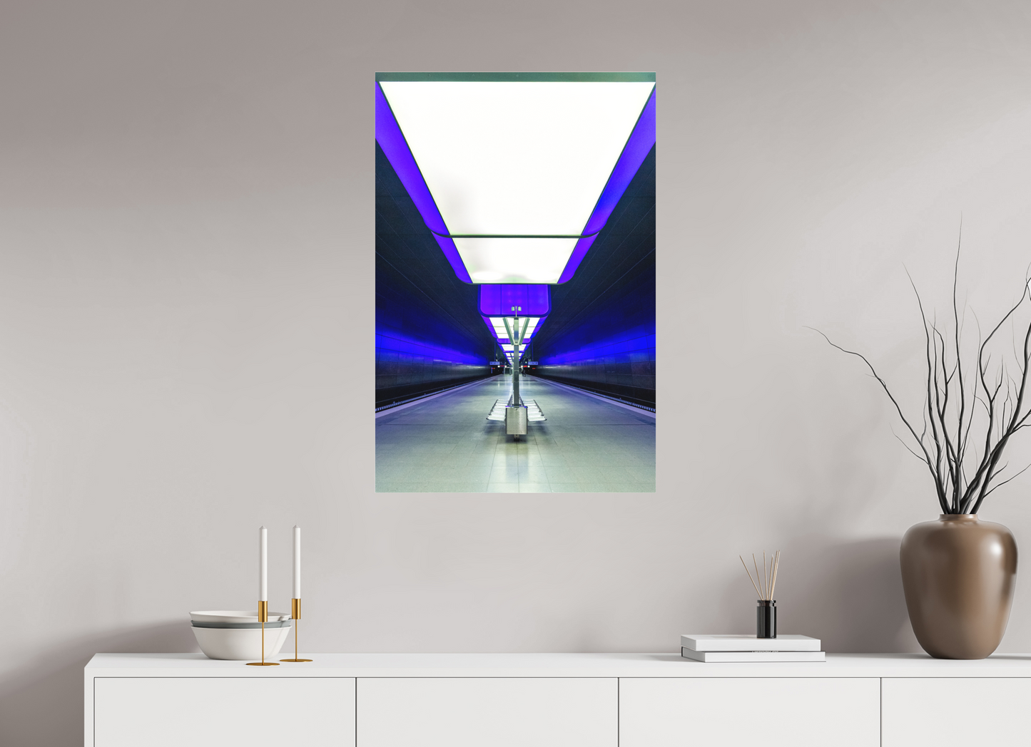 60 x 90 cm, Fine Art Acrylglas Matt Hafen City Universitaet #3 Hamburg