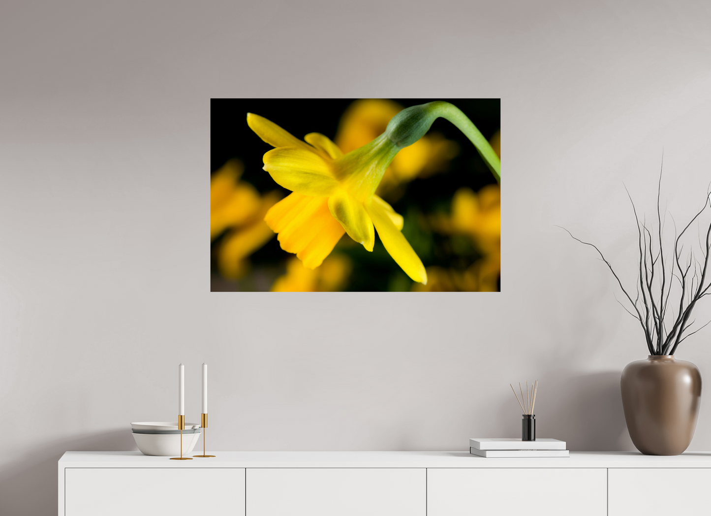 90 x 60 cm, ChromaLuxe HD Metal Print Narzisse_02