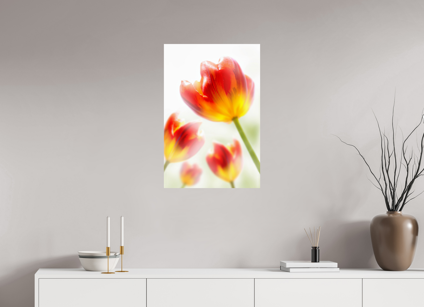 50 x 75 cm, Fine Art Print Baryta auf Alu-Dibond Tulpe-02