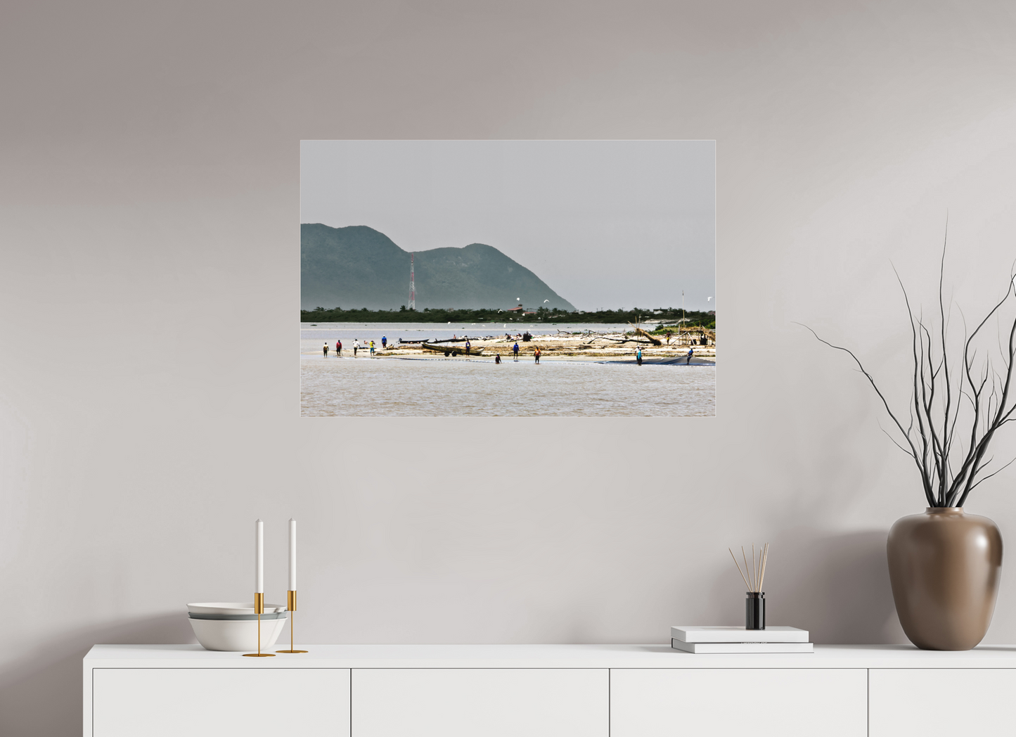 90 x 60 cm, Fine Art Acrylglas Matt Barra Da Juréia - Juréia- SP