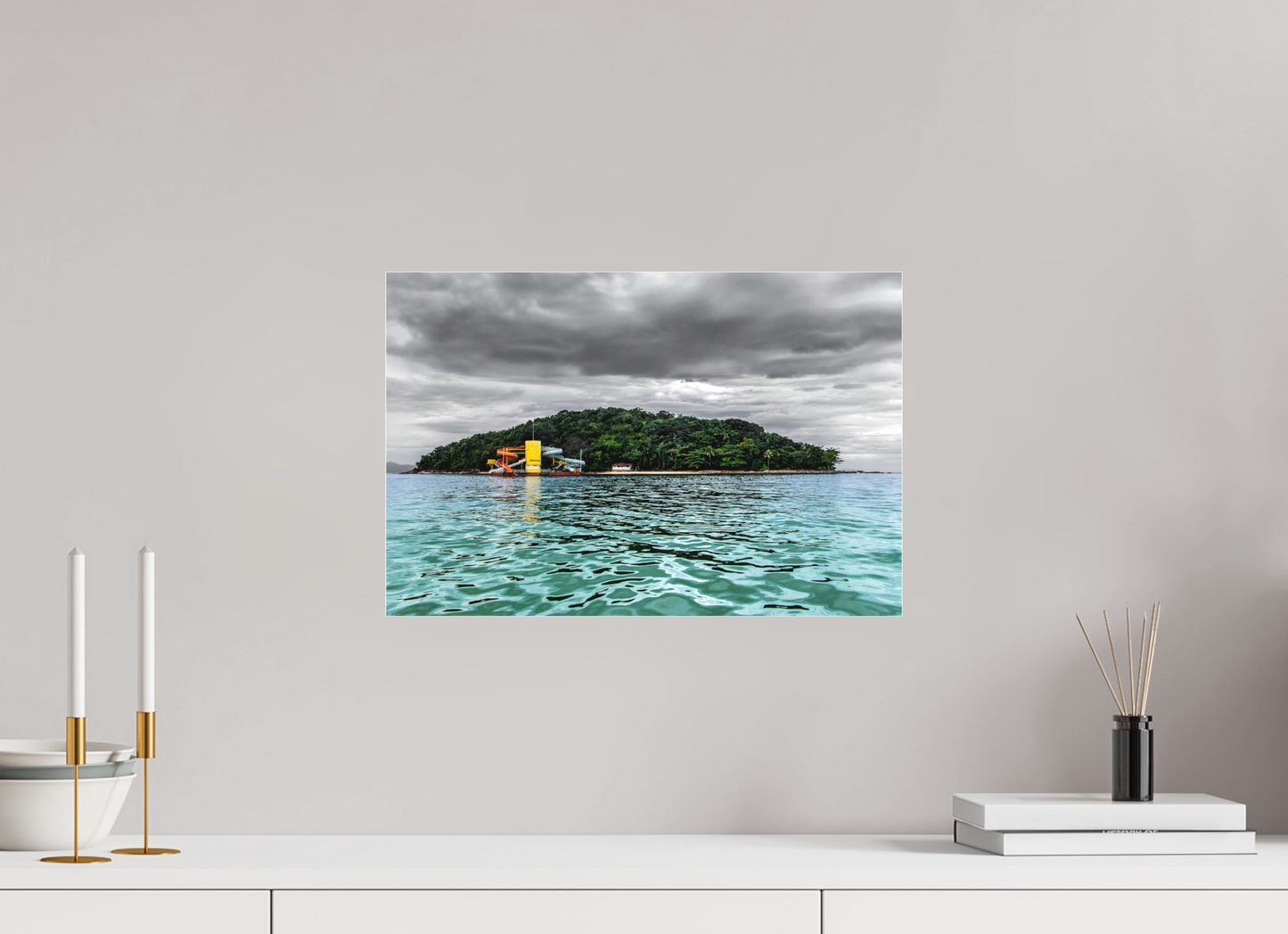 45 x 30 cm, Fine Art Acrylglas Matt lha de Maranduba - Ubatuba - SP