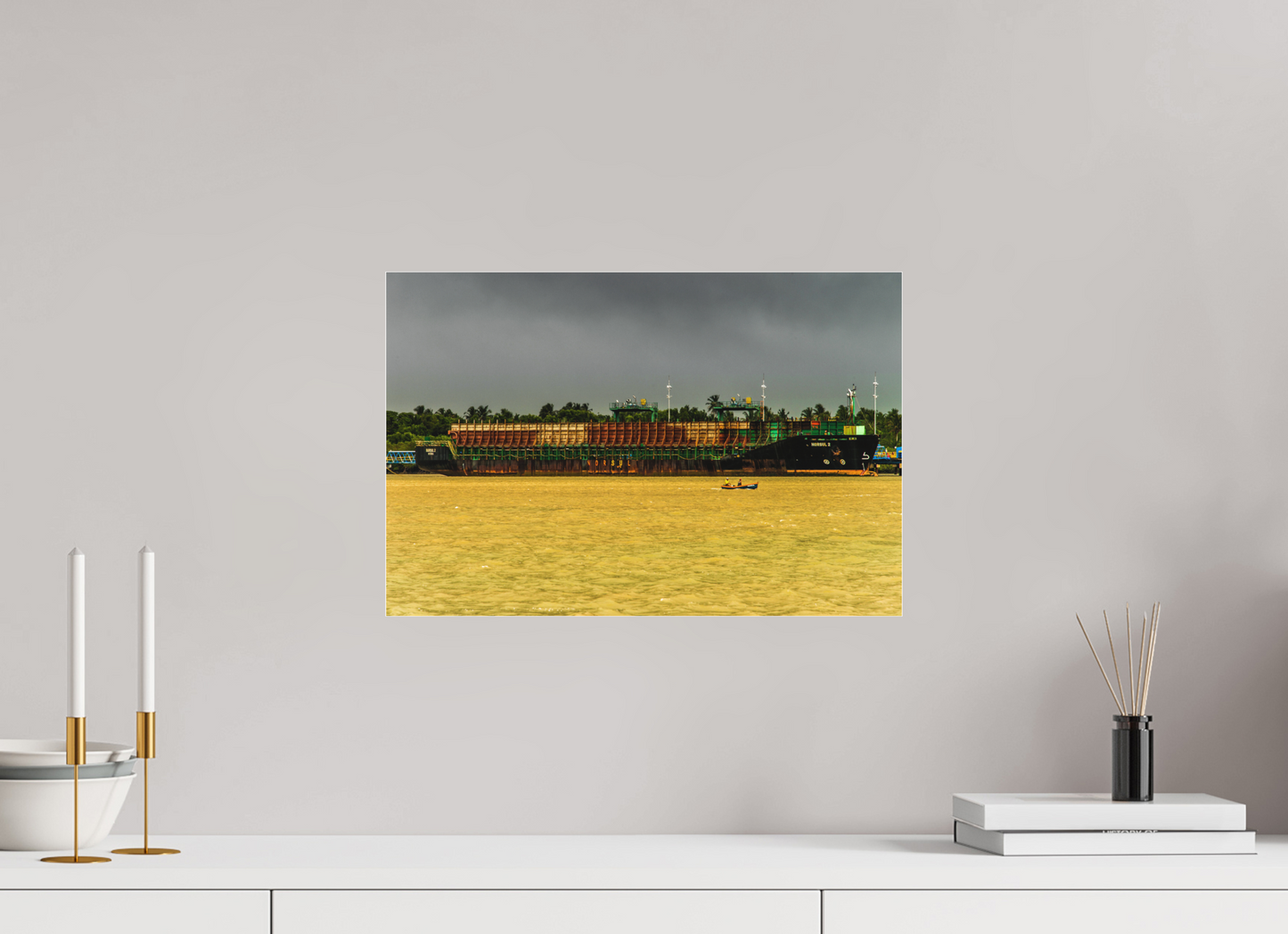 45 x 30 cm, Fine Art Acrylglas Matt Barra de Caravelas - Caravelas - BA