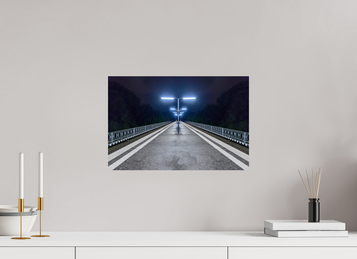 45 x 30 cm, Fine Art Print Metallic Edition Sierichstraße #6 Hamburg