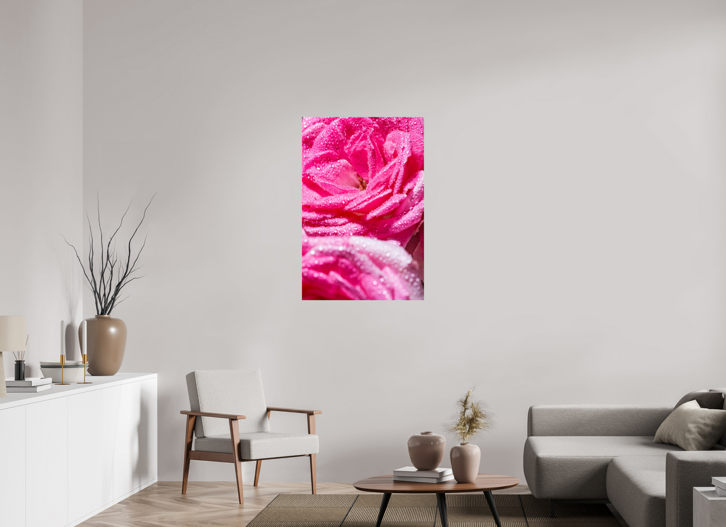 70 x 105 cm, ChromaLuxe HD Metal Print Rose_10