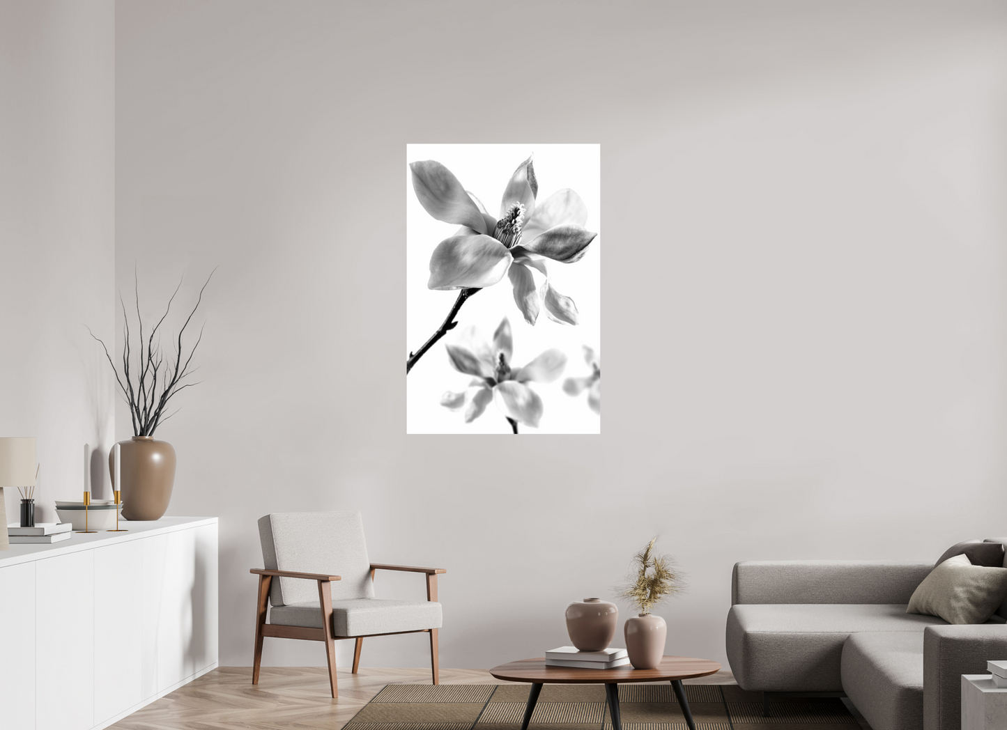 80 x 120 cm, Fine Art Print Baryta auf Alu-Dibond Magnolie_03
