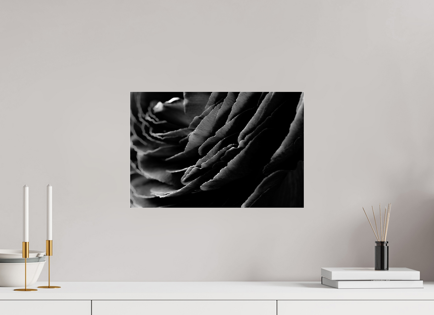 45 x 30 cm, Glänzender Foto-Abzug Acrylglas Rose_07