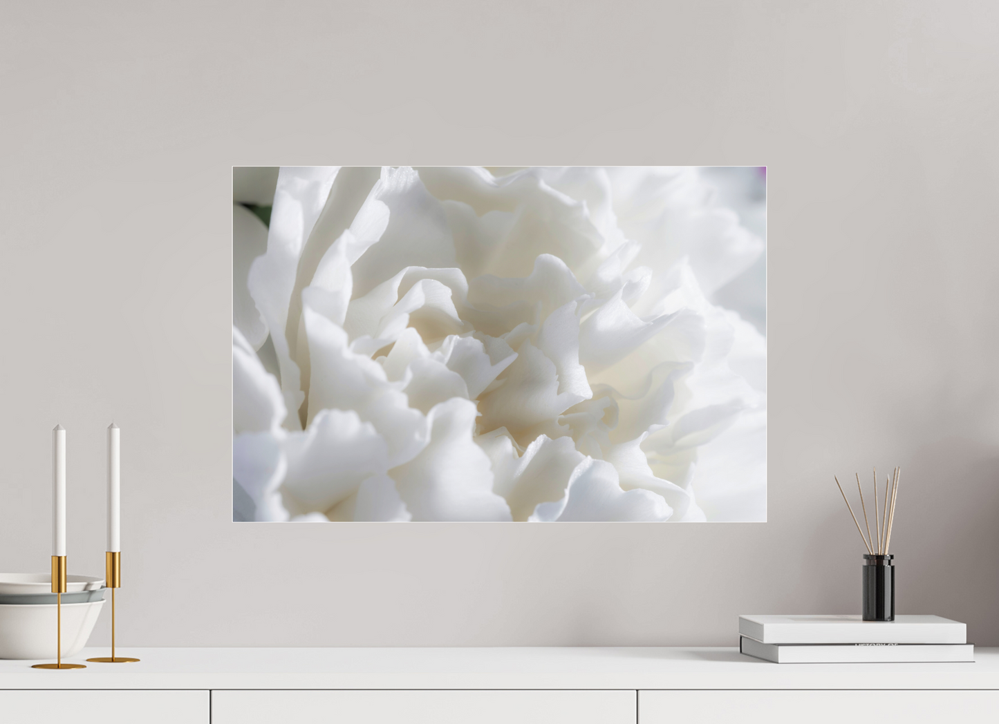 60 x 40 cm, Glänzender Foto-Abzug Acrylglas Nelke_01