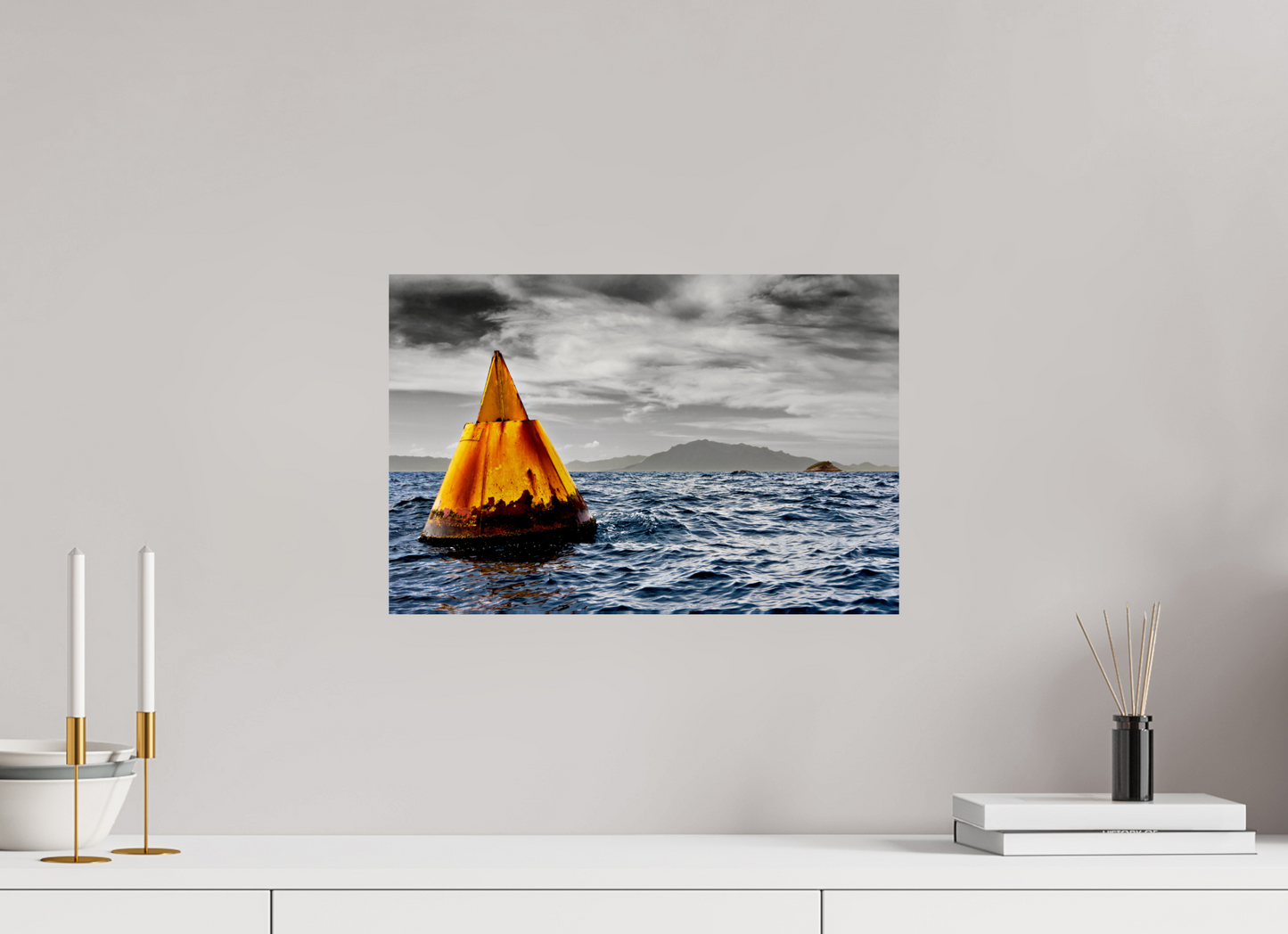 45 x 30 cm, Fine Art Print auf Alu-Dibond ohne Aufhang Alcatrazes - SP
