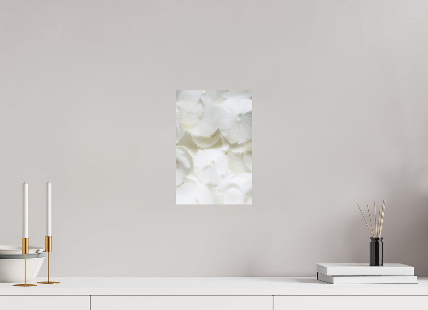20 x 30 cm, Fine Art Print Baryta auf Alu-Dibond Bauernhortensie
