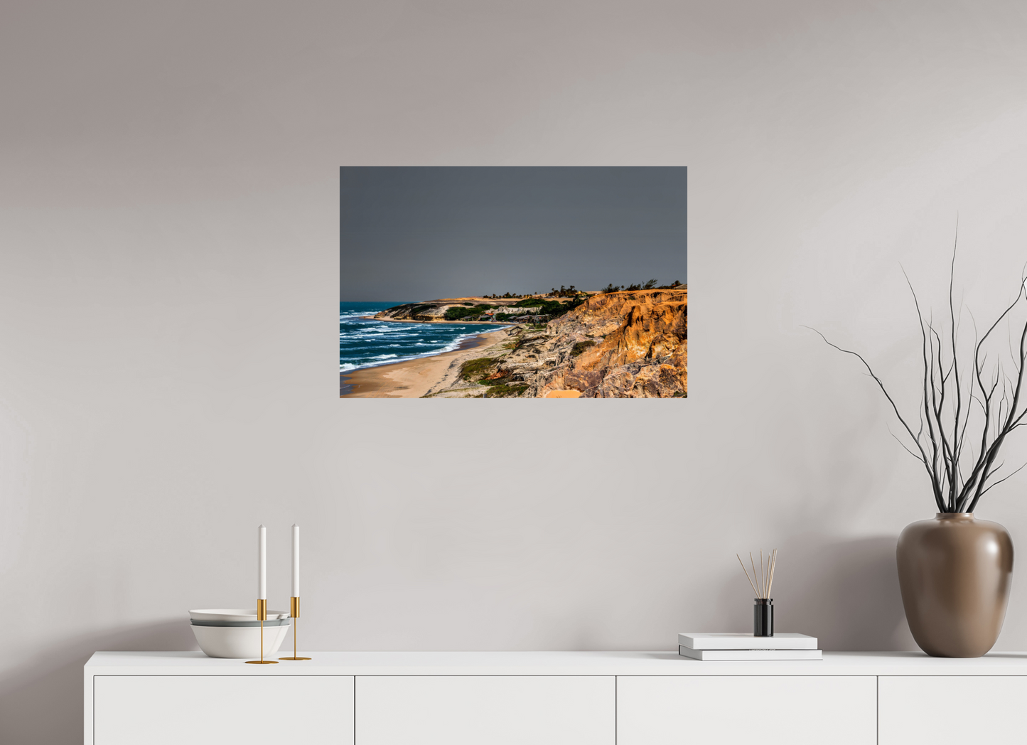 75 x 50 cm, Fine Art Print auf Alu-Dibond ohne Aufhang Praia das Fontes - Beberibe - CE #2