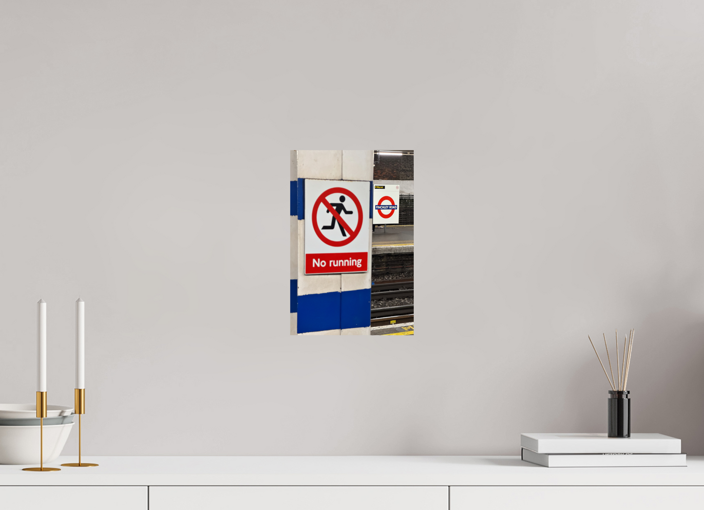 20 x 30 cm, Fine Art Print Metallic Edition Finchley-Road #1 London