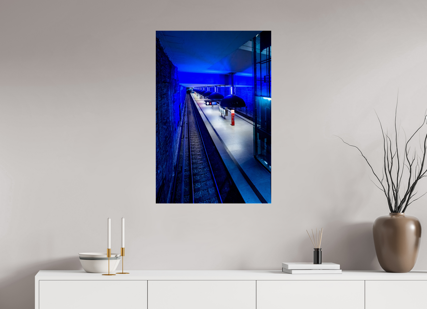 60 x 90 cm, Fine Art Print Metallic Edition Westfriedhof #6 München