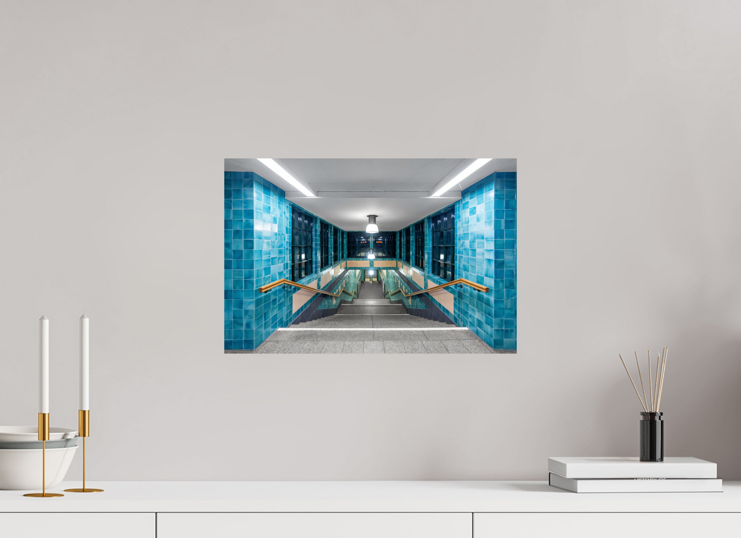 45 x 30 cm, Fine Art Print Metallic Edition Sierichstraße #3 Hamburg