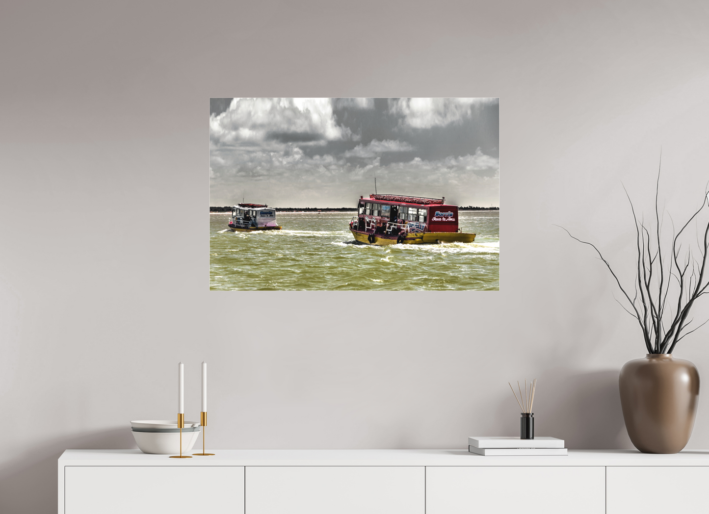 90 x 60 cm, Fine Art Acrylglas Matt Rio Paraíba - Cabedelo - PB. #2