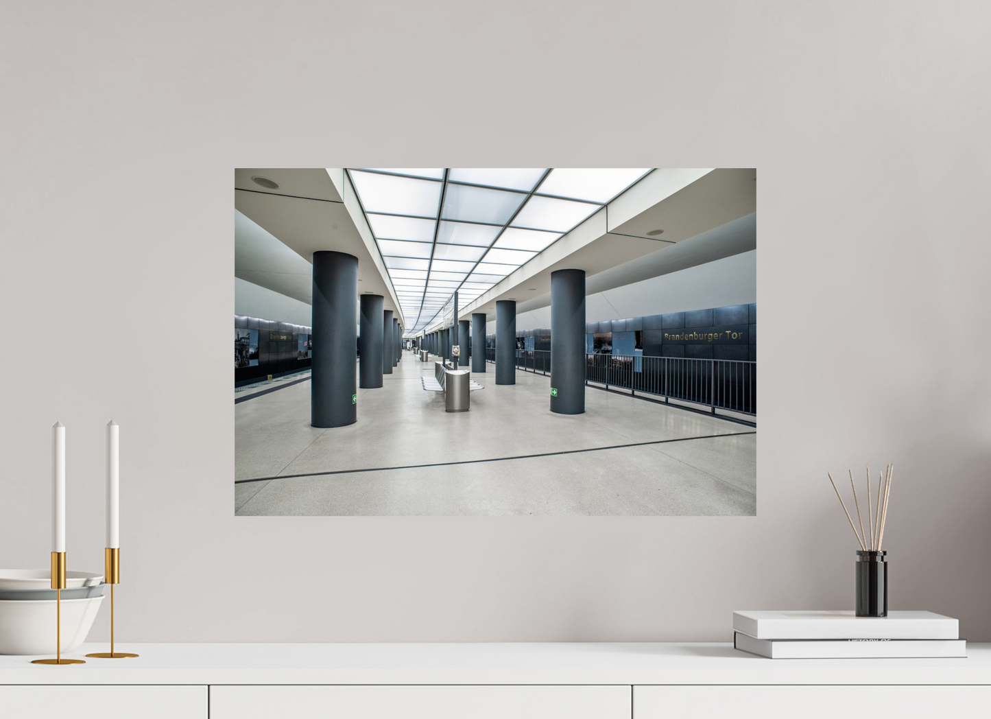 60 x 40 cm, Fine Art Print Metallic Edition Brandenburger-Tor #3 Berlin