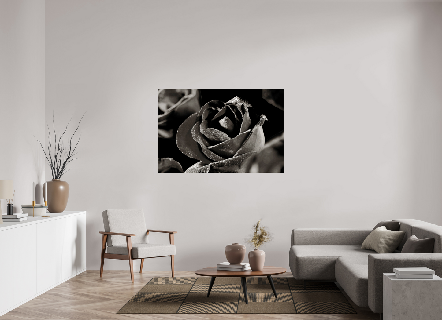 150 x 100 cm, Fine Art Print Baryta auf Alu-Dibond Rose_02