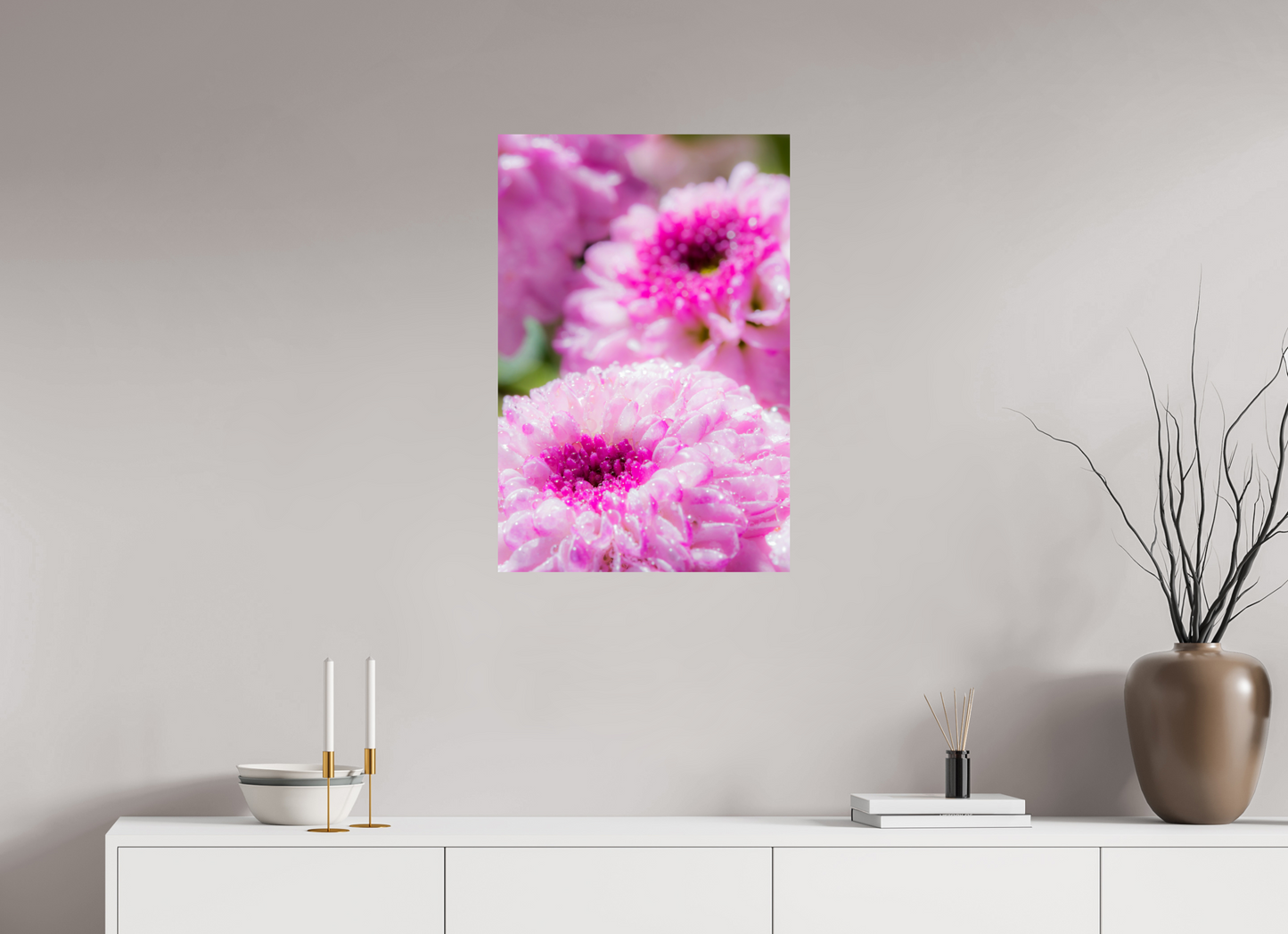 50 x 75 cm, ChromaLuxe HD Metal Print Chrysanthemen_08